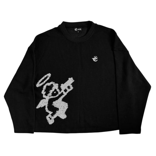 WAFFLE KNIT LONGSLEEVE